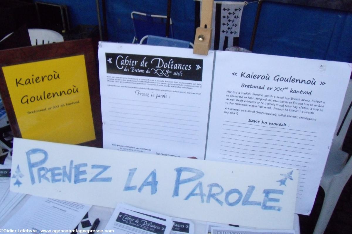 Le Cahier de doléances de Breizh Impacte. Le Cahier de doléances de Breizh Impacte.