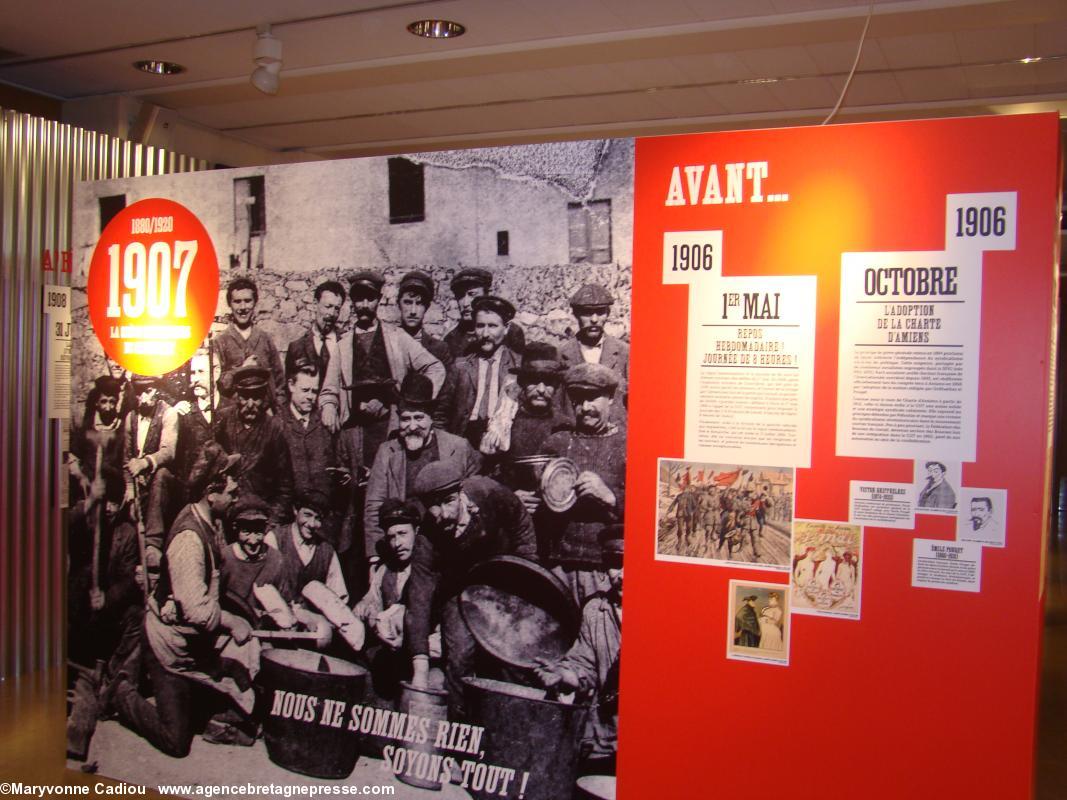 Histoire du syndicalisme ouvrier en Basse-Loire. Exposition à l'Hôtel du Département. Histoire du syndicalisme ouvrier en Basse-Loire. Exposition à l'Hôtel du Département.