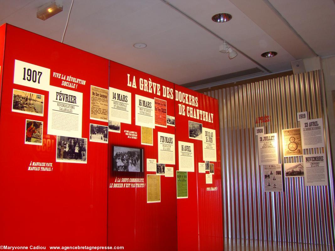 Histoire du syndicalisme ouvrier en Basse-Loire. Exposition à l'Hôtel du Département. Histoire du syndicalisme ouvrier en Basse-Loire. Exposition à l'Hôtel du Département.
