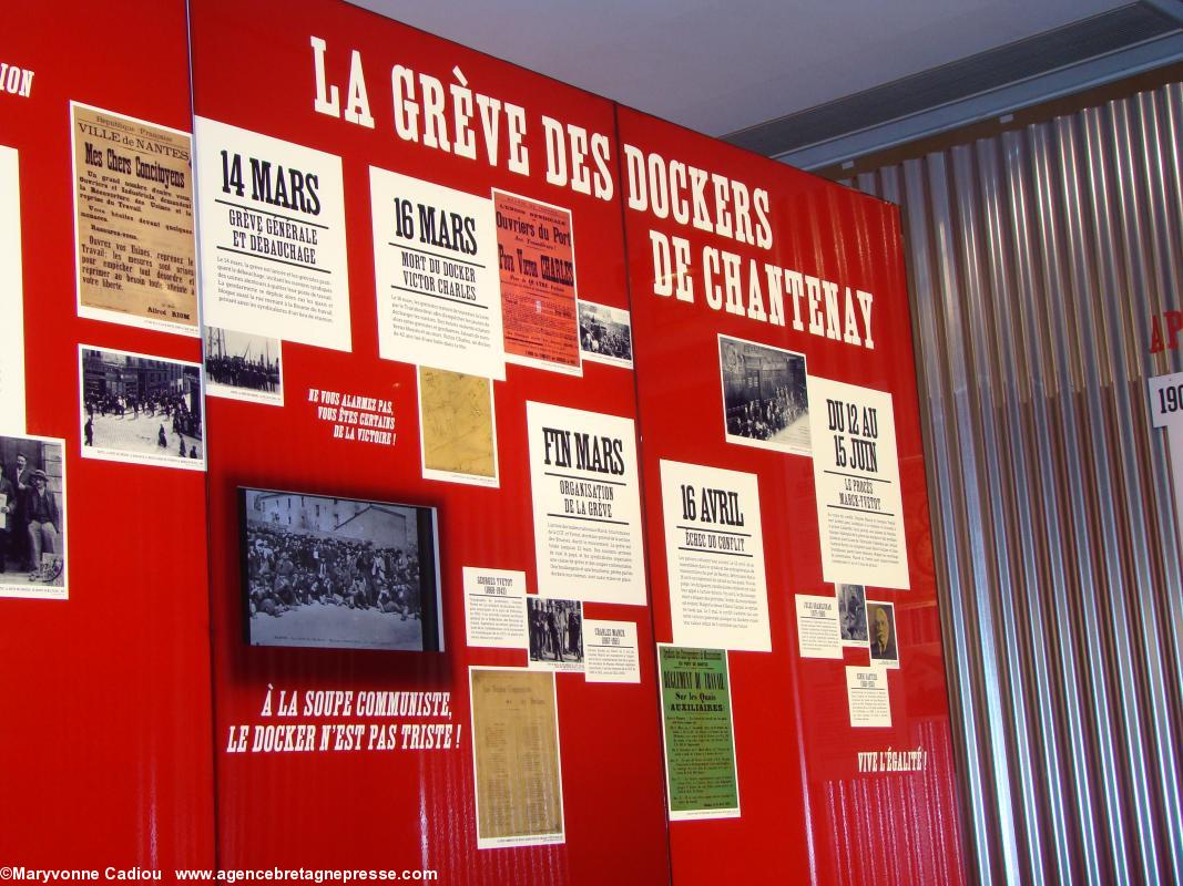 Histoire du syndicalisme ouvrier en Basse-Loire. Exposition à l'Hôtel du Département. Histoire du syndicalisme ouvrier en Basse-Loire. Exposition à l'Hôtel du Département.