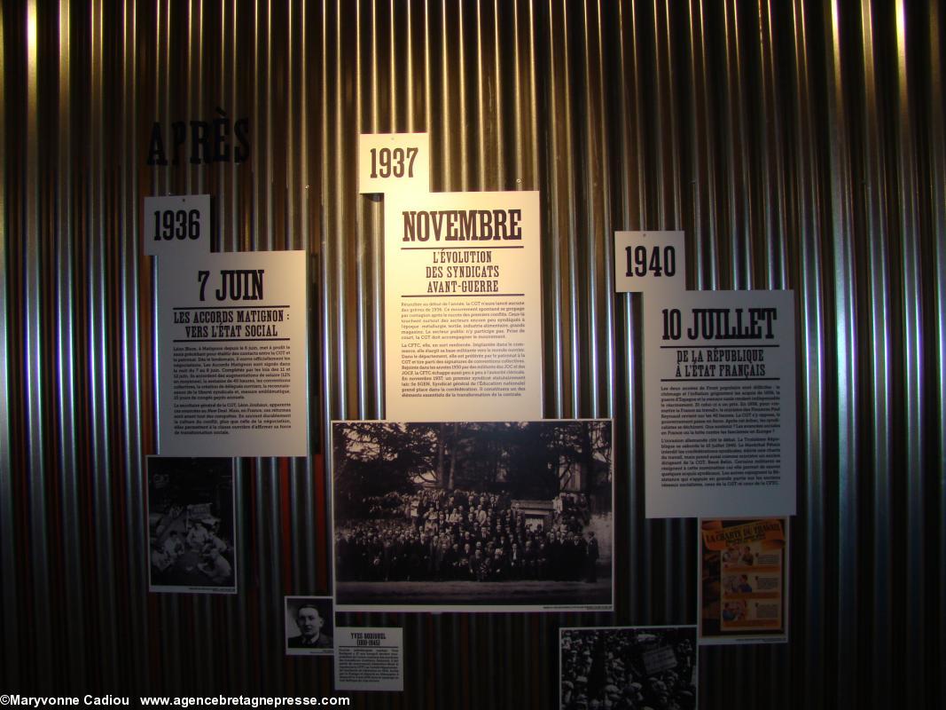 Histoire du syndicalisme ouvrier en Basse-Loire. Exposition à l'Hôtel du Département. Histoire du syndicalisme ouvrier en Basse-Loire. Exposition à l'Hôtel du Département.
