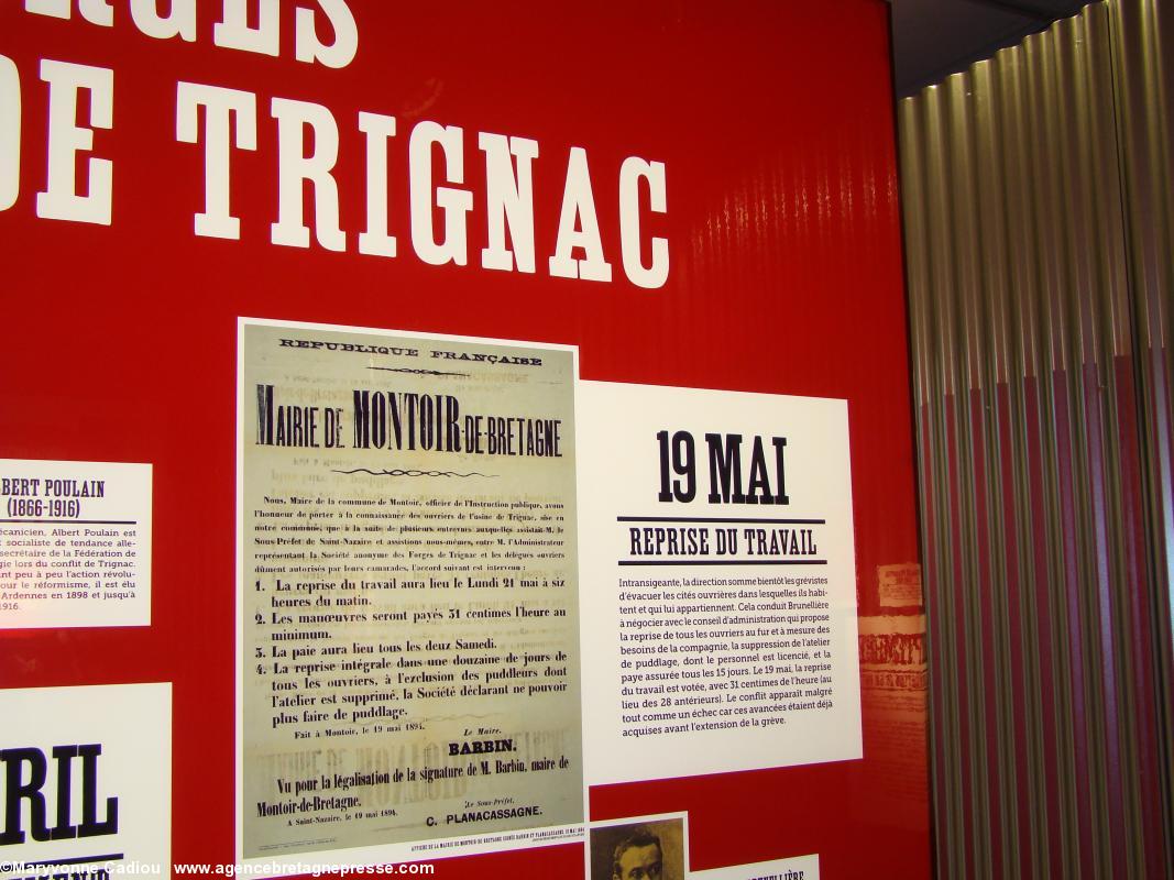 Affiche de la mairie de <b>Montoir-de-Bretagne</b>. 1894. Histoire du syndicalisme ouvrier en Basse-Loire. Exposition à l'Hôtel du Département. Affiche de la mairie de <b>Montoir-de-Bretagne</b>. 1894. Histoire du syndicalisme ouvrier en Basse-Loire. Exposition à l'Hôtel du Département.