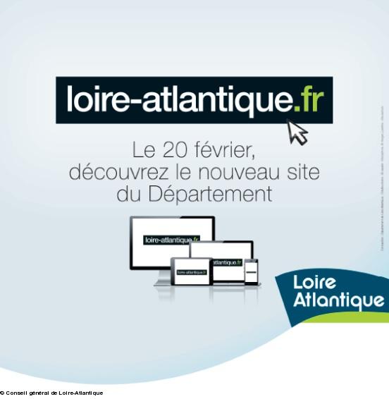 Nouveau site du Conseil général de Loire-Atlantique. 20 février 2014.