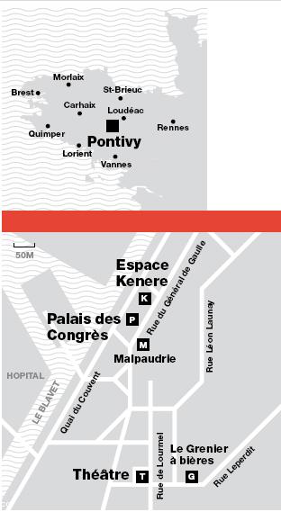 Plans cartes sur la site de la Ville de Pontivy.