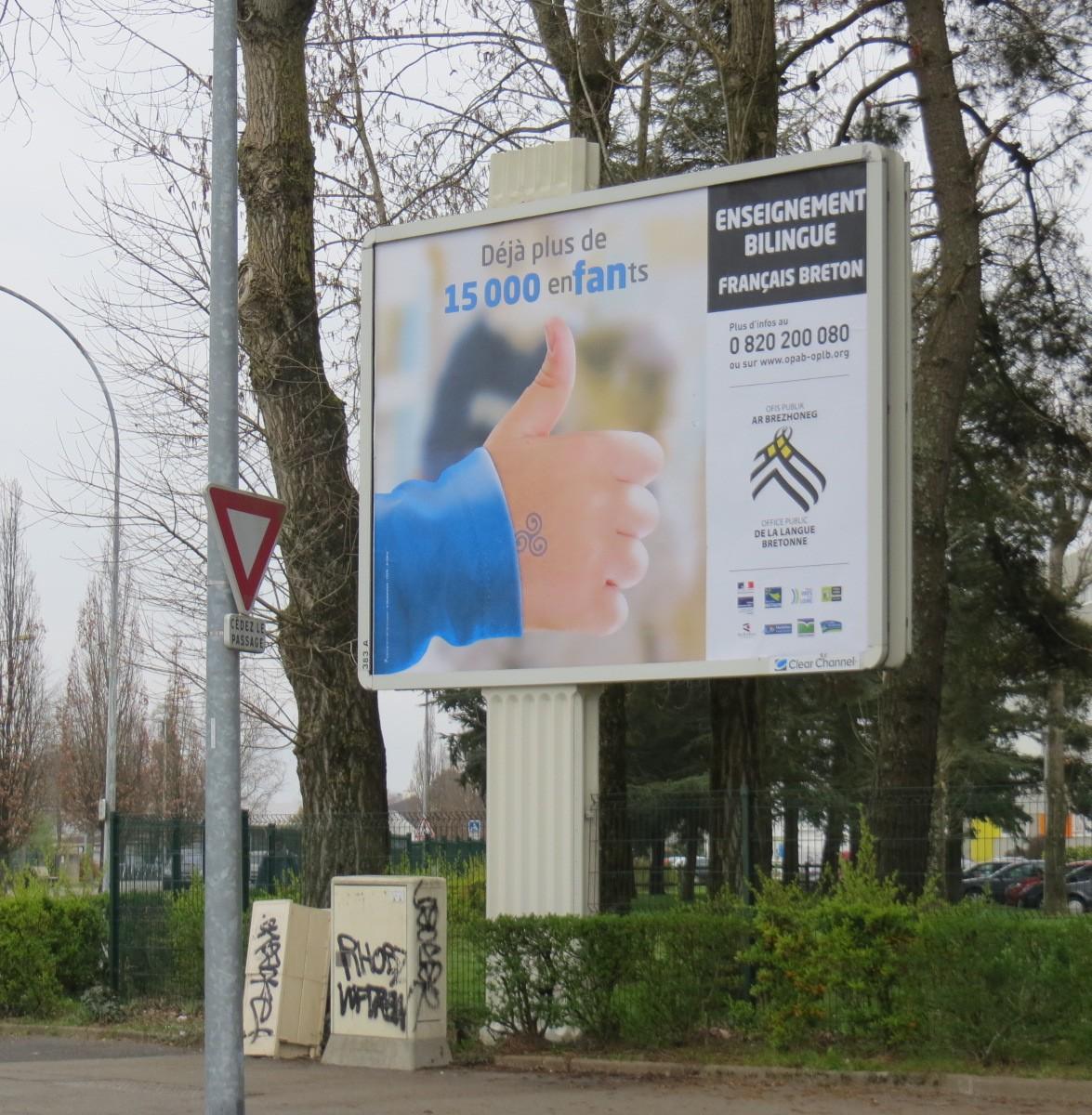 Affiche "Erwan" visible à Nantes