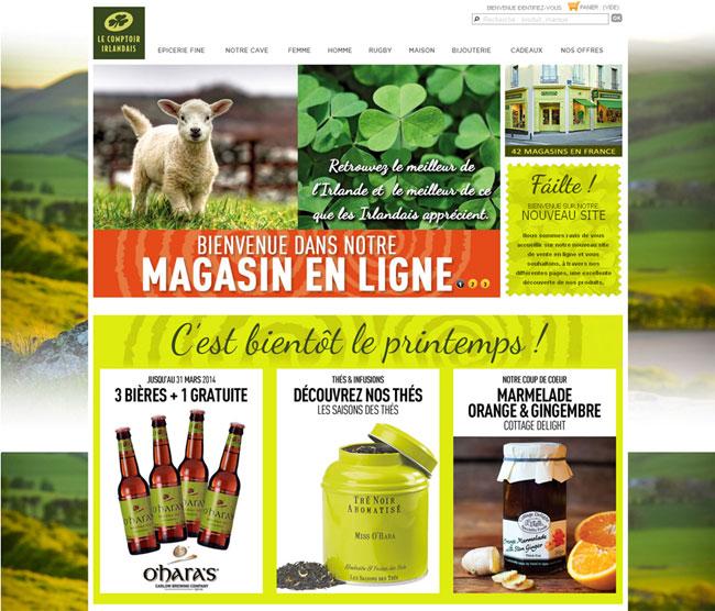 Lancement de la boutique en ligne du Comptoir Irlandais