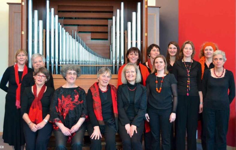 L'ensemble vocal féminin <i>EVA</i> de Nantes.