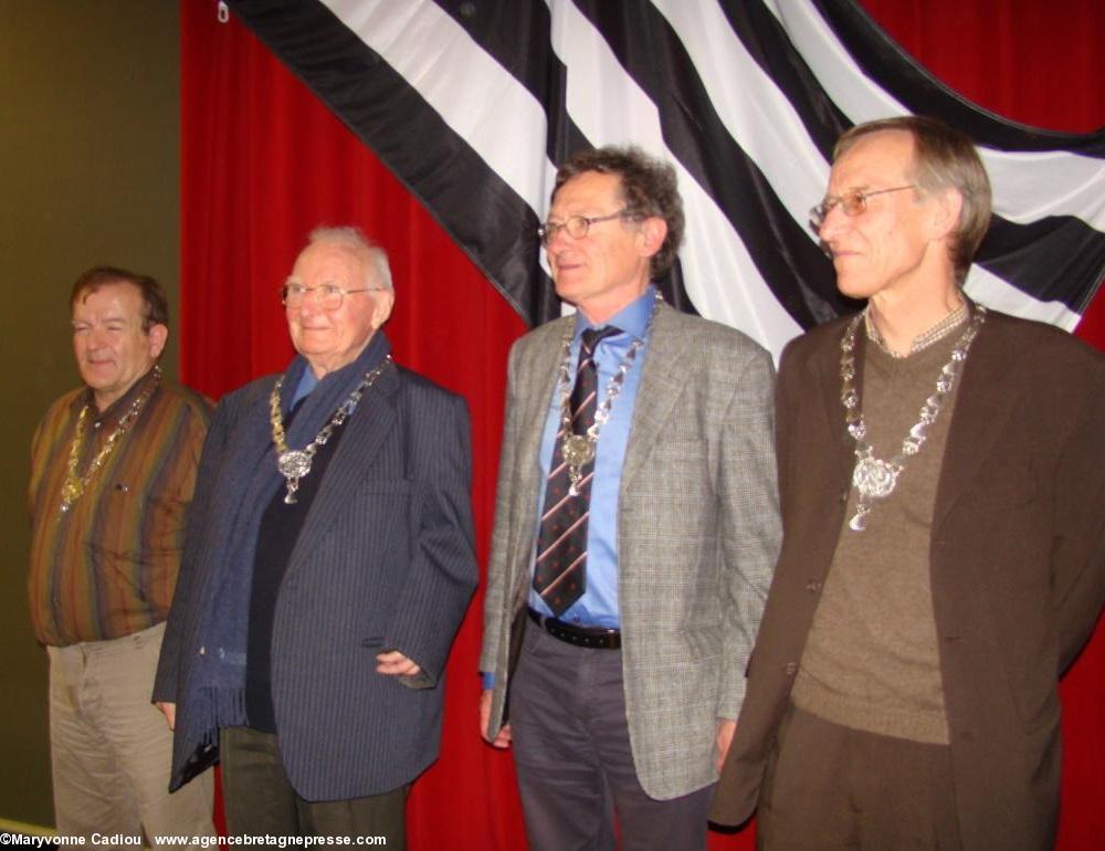 Les Herminés de 2013. Martial Ménard, Yves-Pascal Castel, Jean-Jacques Monnier et Tangi Louarn.