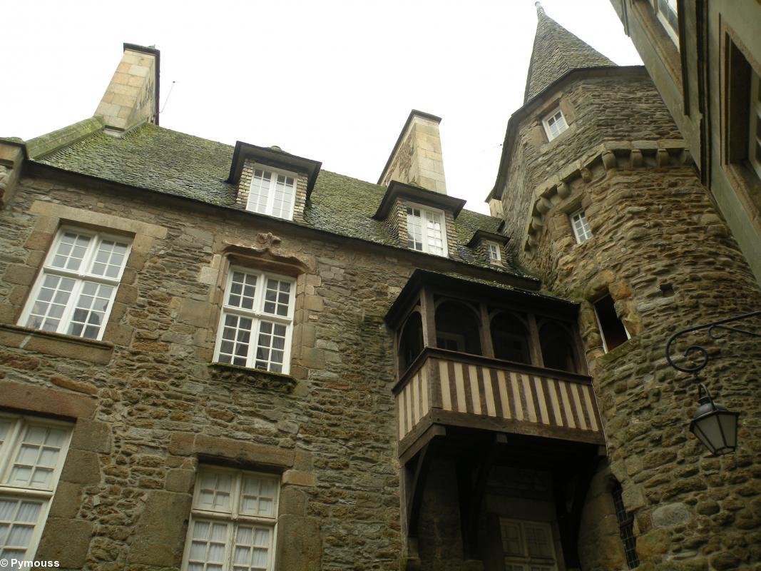 Maison d'Anne de Bretagne, 2 cour La Houssaye à Saint-Malo. Classée aux Monuments historiques en 1931.