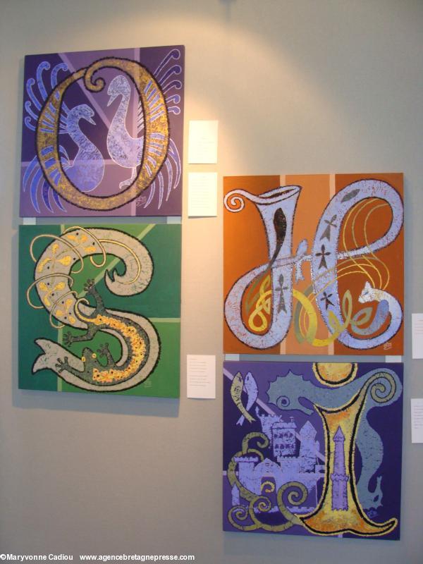 Extraits de l'abécédaire de Gigi Le Merdy présentés à l'Espace culturel breton de la Foire internationale de Nantes en avril 2010.