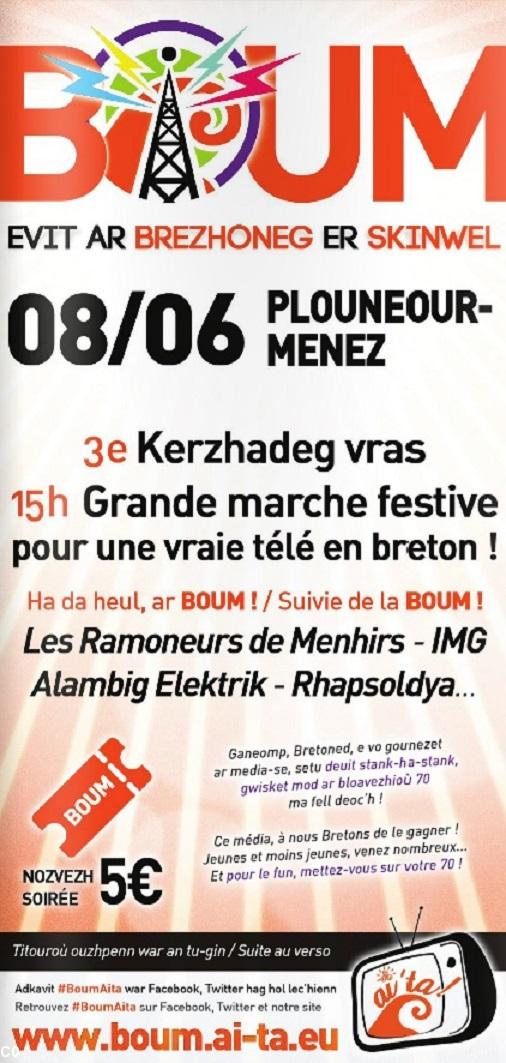 Bretagne Réunie participera à la Boum d'Ai'ta ! le 8 juin au Roc'h Tredudon