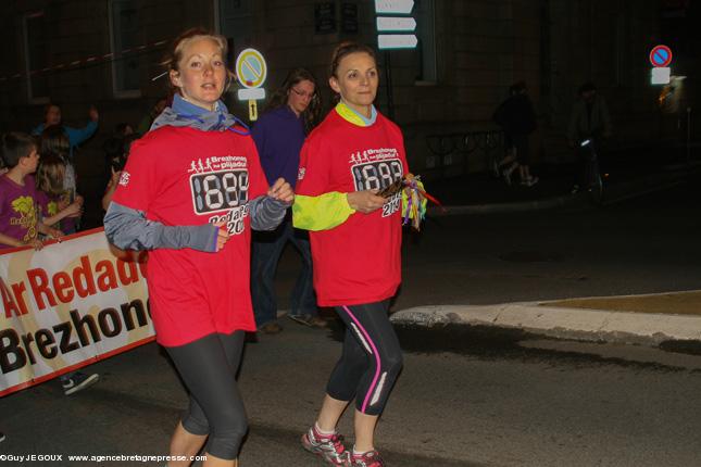 Les élues de la mairie de Pontivy participent à la Redadeg