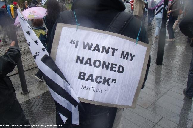 Nantes - manifestation pour la réunification - 28 juin 2014. "I want my Naoned back" (Marc'harit T.) Nantes - manifestation pour la réunification - 28 juin 2014. "I want my Naoned back" (Marc'harit T.)