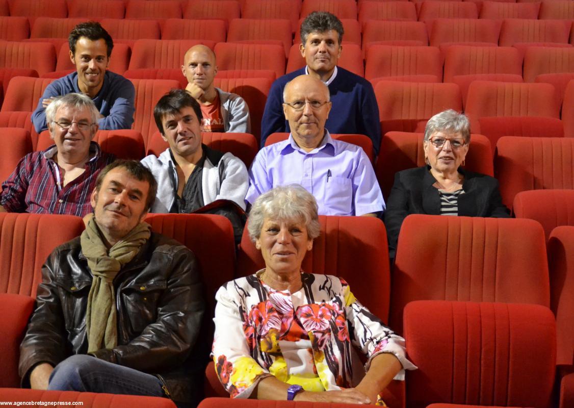 Les élus et les responsables de la programmation bigoudène