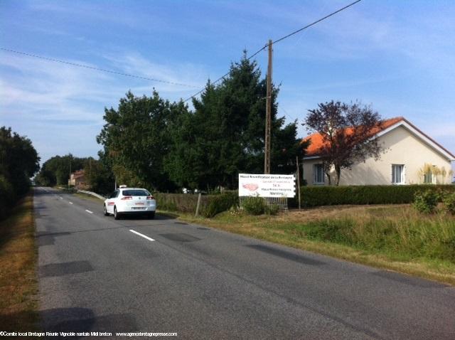 Banderole route Vallet-Le Landreau. Banderole route Vallet-Le Landreau.
