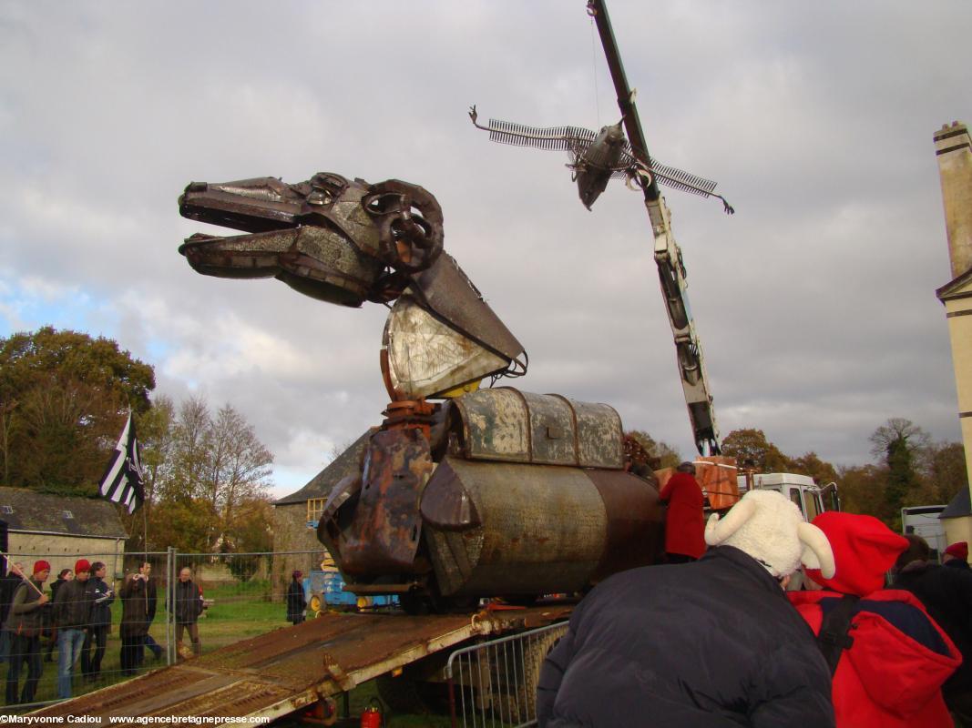 Le <i>Maout</i> à Carhaix le 30 novembre 2013.