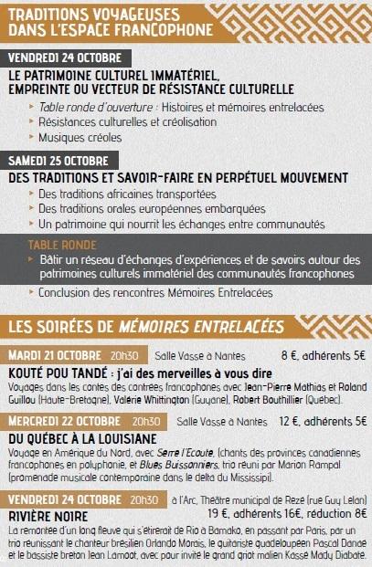 Colloque Patrimoine, page 3 du dépliant.