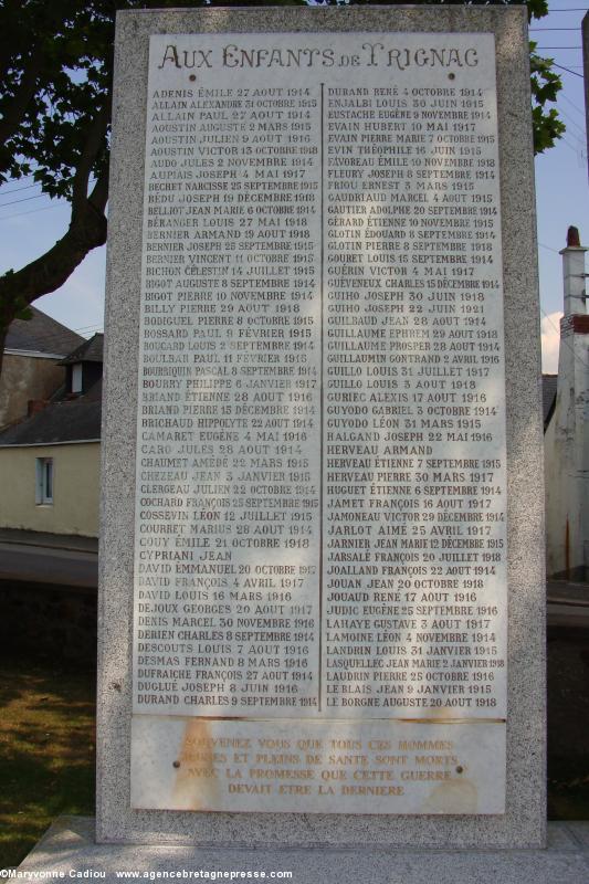 Puisque nous sommes en 2014, vue sur le monument aux morts de Trignac pendant la Grande Guerre... Puisque nous sommes en 2014, vue sur le monument aux morts de Trignac pendant la Grande Guerre...