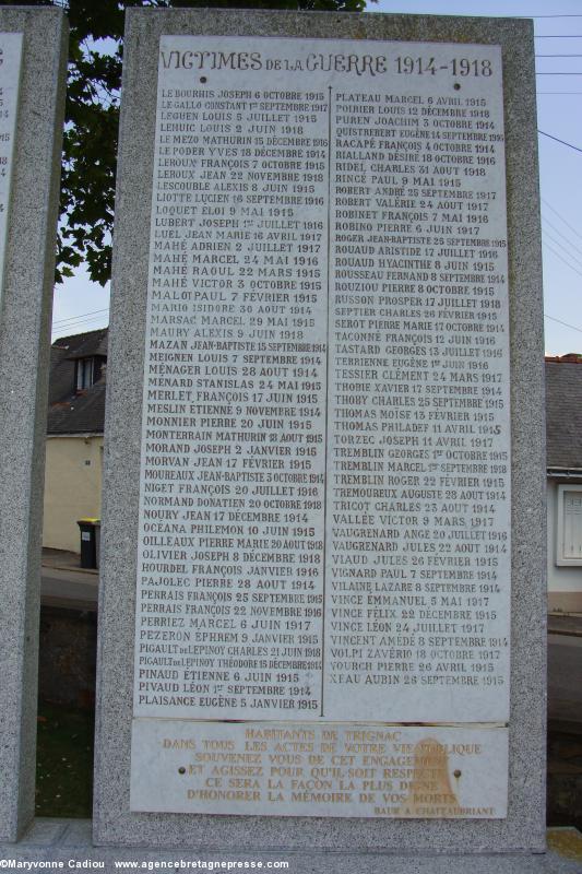 Puisque nous sommes en 2014, vue sur le monument aux morts de Trignac pendant la Grande Guerre... Puisque nous sommes en 2014, vue sur le monument aux morts de Trignac pendant la Grande Guerre...