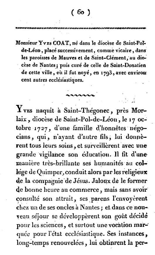<i>Les Confesseurs de la foi dans l'Église gallicane à la fin du XVIIIe siècle...</i>. Yves Coat, p. 60 à 66. <i>Les Confesseurs de la foi dans l'Église gallicane à la fin du XVIIIe siècle...</i>. Yves Coat, p. 60 à 66.