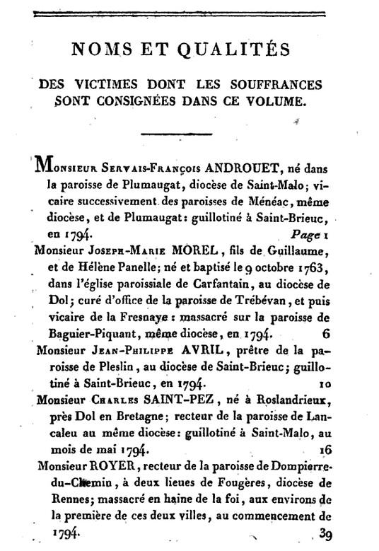 <i>Les Confesseurs de la foi dans l'Église gallicane...</i>. La Table des matières de chacun des 4 volumes s'étend sur 4 à 5 pages... <i>Les Confesseurs de la foi dans l'Église gallicane...</i>. La Table des matières de chacun des 4 volumes s'étend sur 4 à 5 pages...