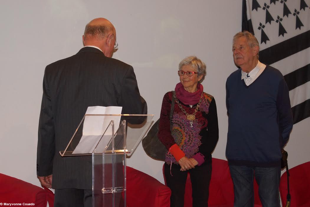 Félix et Nicole Le Garrec à la Cérémonie des Hermines 2014. Nantes. Félix et Nicole Le Garrec à la Cérémonie des Hermines 2014. Nantes.