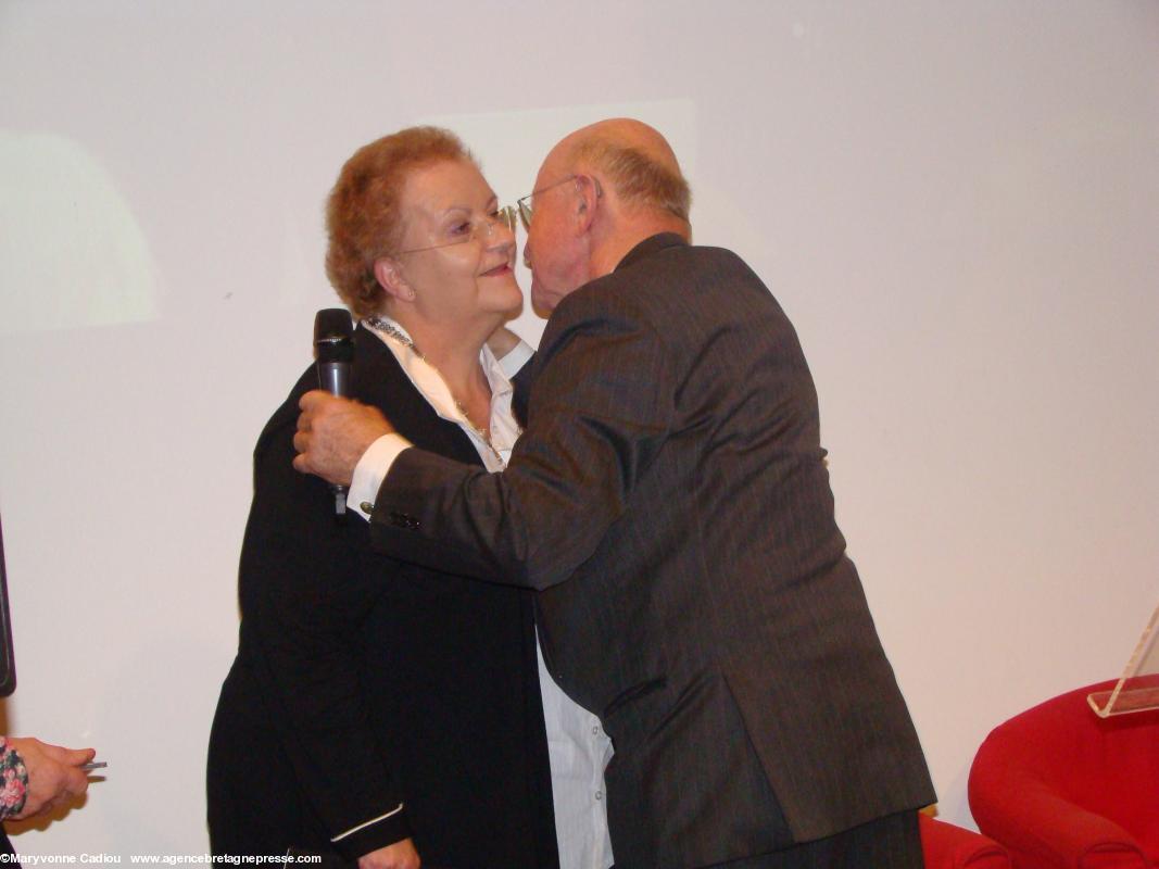 Yves Lainé et Jacqueline Le Guen-Le Caudey. Cérémonie des Hermines 2014. Nantes. Yves Lainé et Jacqueline Le Guen-Le Caudey. Cérémonie des Hermines 2014. Nantes.