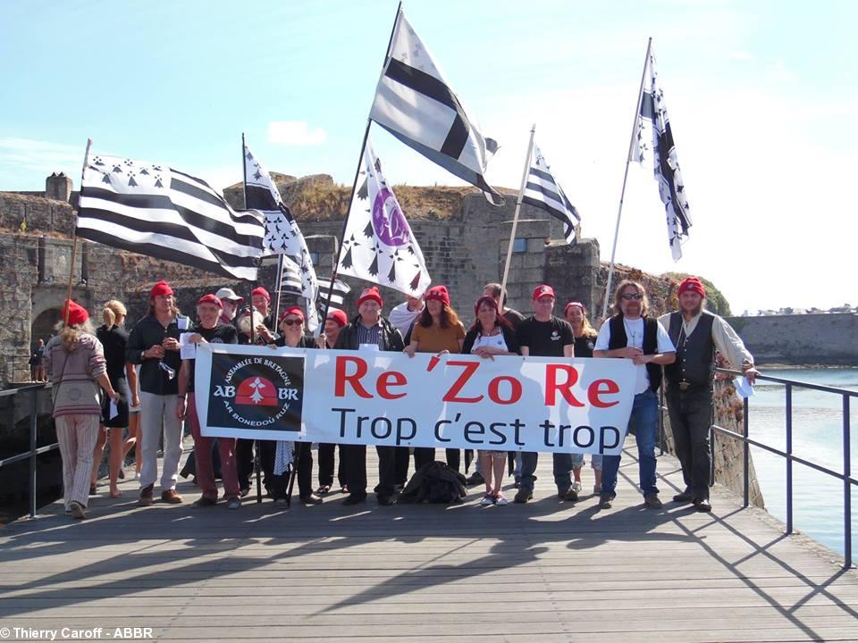 Quelques membres ABBR devant la Ville Close...