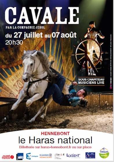 Spectacle "Cavale" par la Cie Jehol au Haras national d'Hennebont