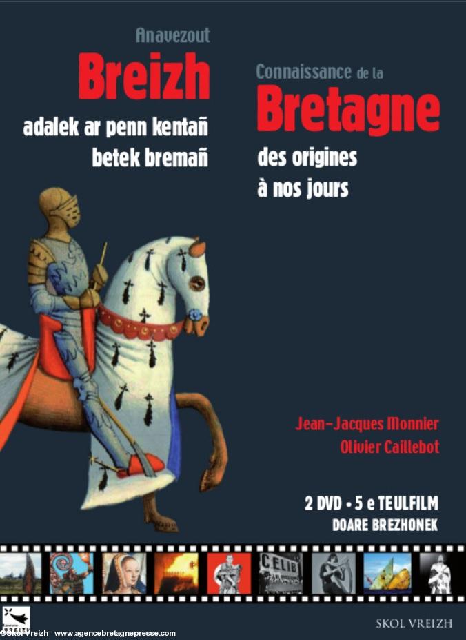 La couverture du livre-DVD de Skol Vreizh, base des émissions télévisées sur l'Histoire de la Bretagne.