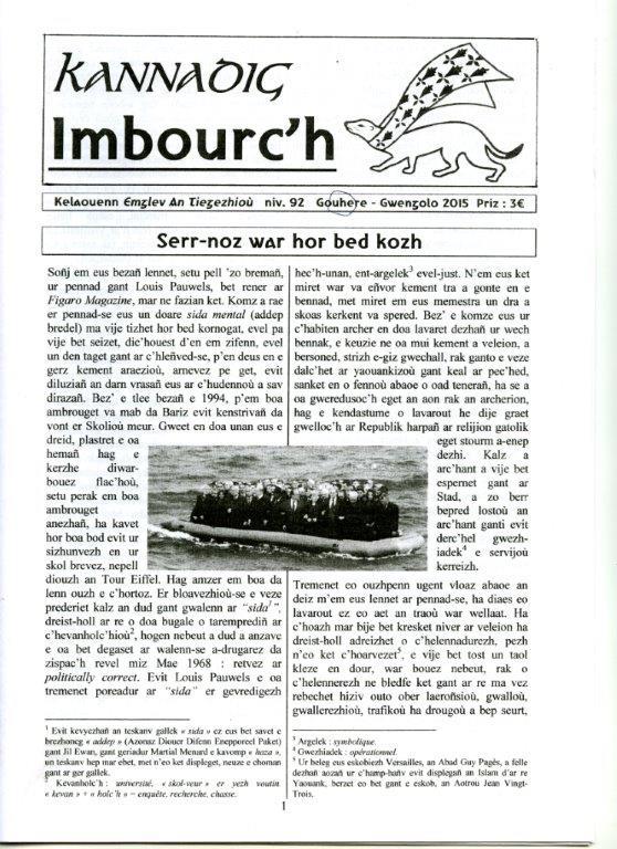 Golo Kannadig Imbourc'h 92