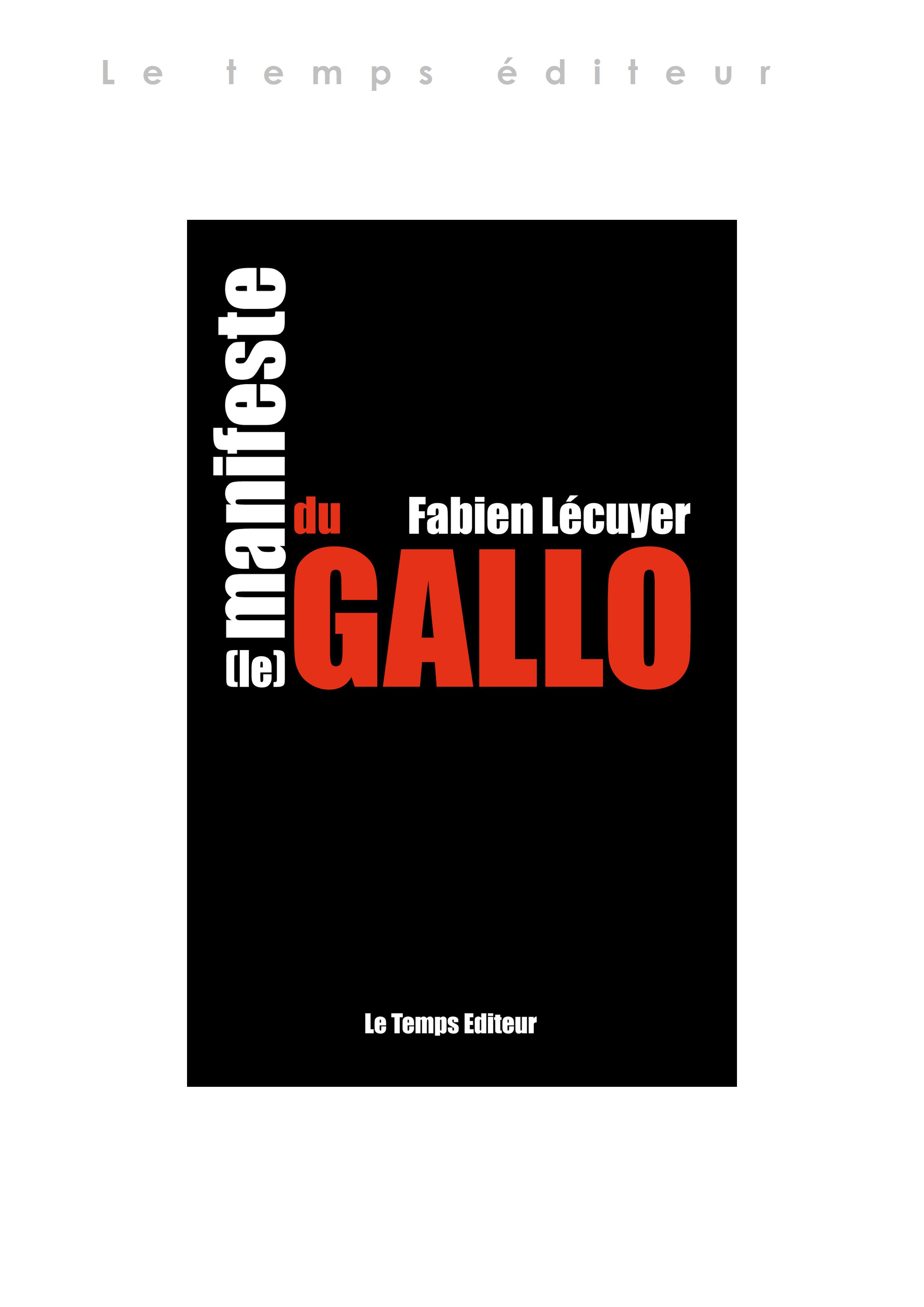 le manifeste du gallo (couverture)