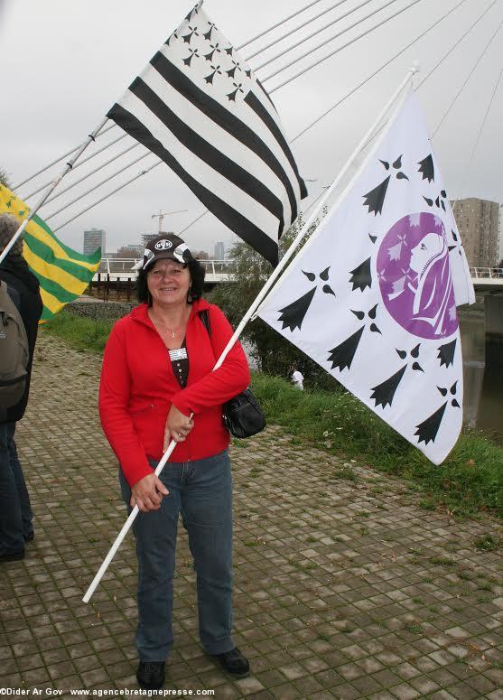 La duchesse Anne est présente. Présentation à la presse de la liste Choisir nos régions et réunifier la Bretagne. La duchesse Anne est présente. Présentation à la presse de la liste Choisir nos régions et réunifier la Bretagne.