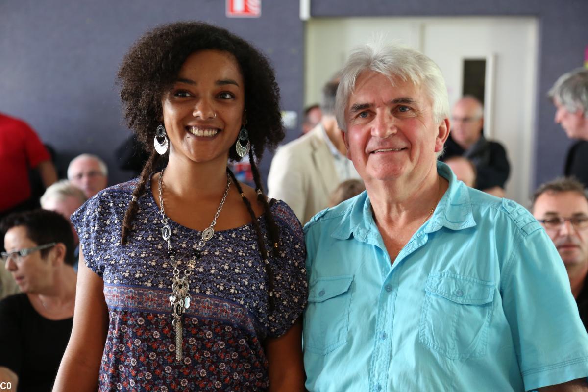 Gilles Denigot, tête de liste et Anne Claire Quiviger porte parole