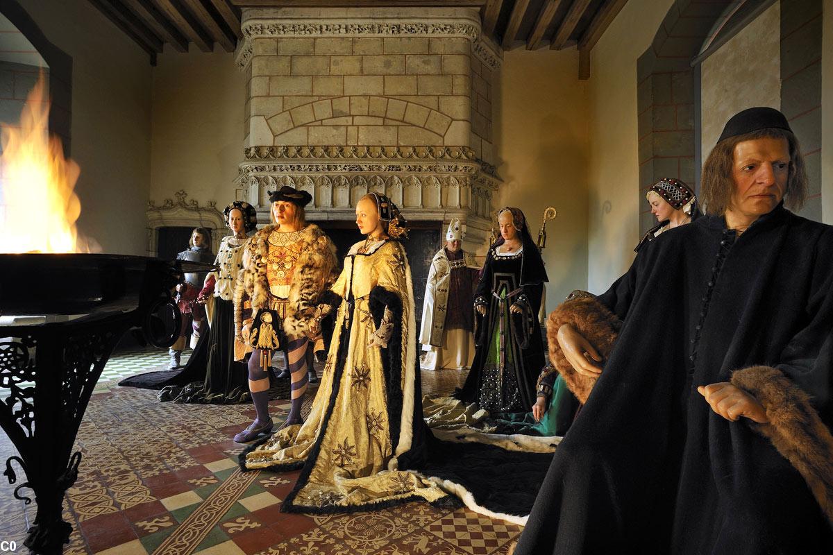 Reconstitution historique du mariage d'Anne de Bretagne avec Charles VIII par Daniel Druet.