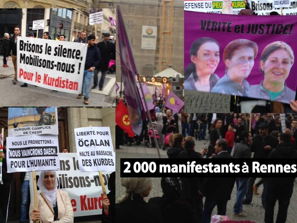 2 000 manifestants à Rennes