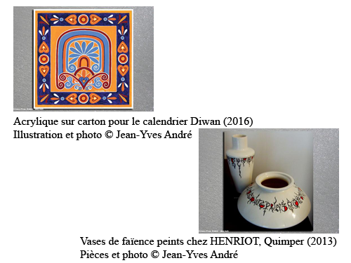 Deux oeuvres de Jean-Yves ANDRE
Illustration, pièces et photo de Jean-Yves André