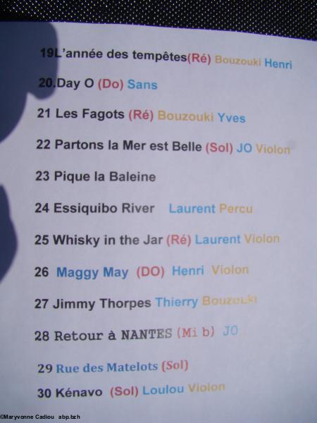 Le répertoire de chants de marins du groupe Rêve de Mer suite et fin. Tablée bretonne Nantes 2016. Le répertoire de chants de marins du groupe Rêve de Mer suite et fin. Tablée bretonne Nantes 2016.