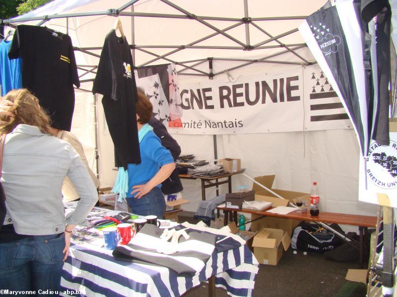 Le stand de Bretagne Réunie. Tablée bretonne Nantes 2016. Le stand de Bretagne Réunie. Tablée bretonne Nantes 2016.