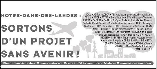 Logo de la Coordination des opposants à l'aéroport de Notre-Dame des Landes.