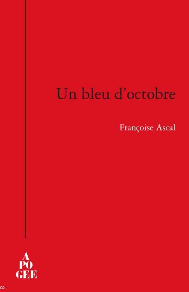 couverture d'Un bleu d'octobre