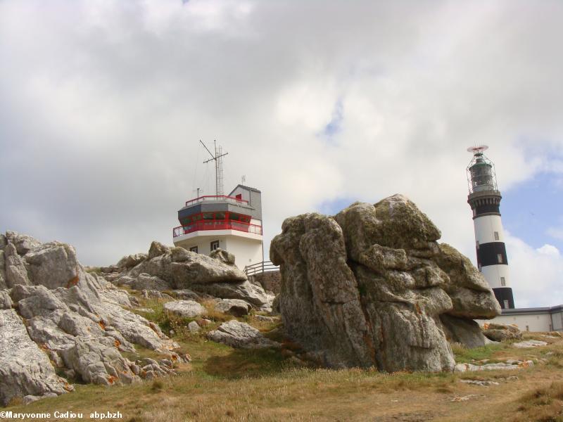 Le phare du Creac'h et le sémaphore. Ouessant, 14 juillet 2010.