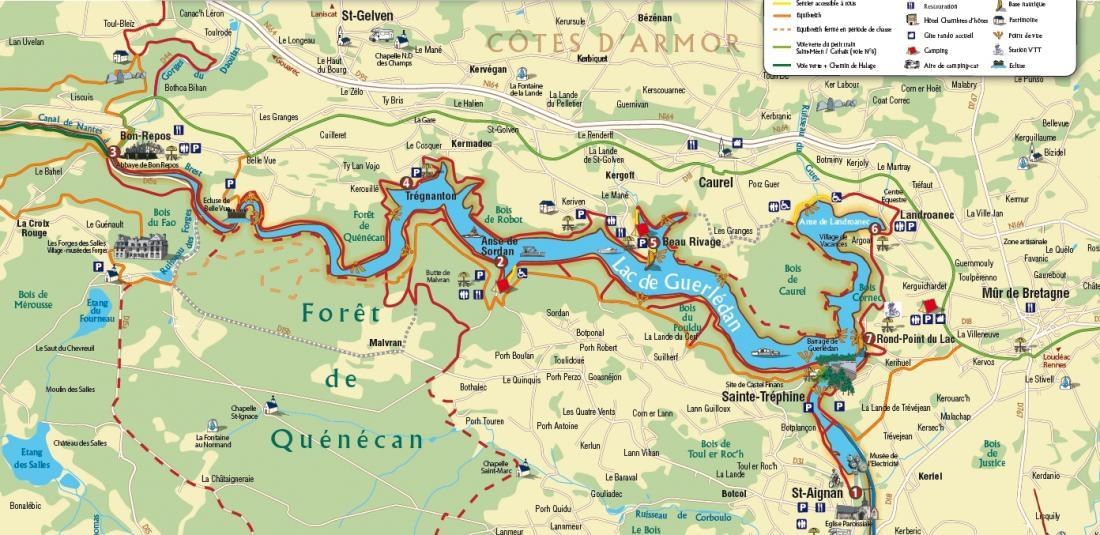 Lac de Guerlédan
http://www.lacdeguerledan.com/Infos-pratiques/Carte-du-lac