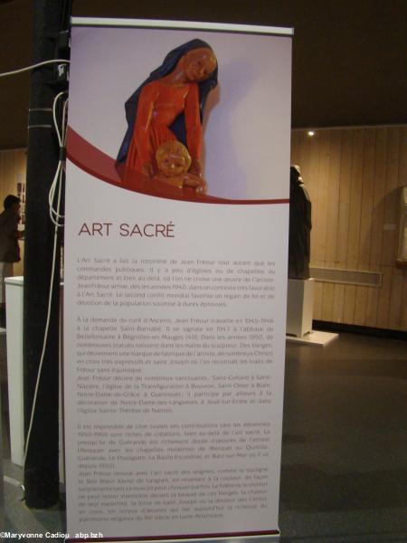 15- Exposition Jean Fréour au Croisic, été 2016. L'art sacré.