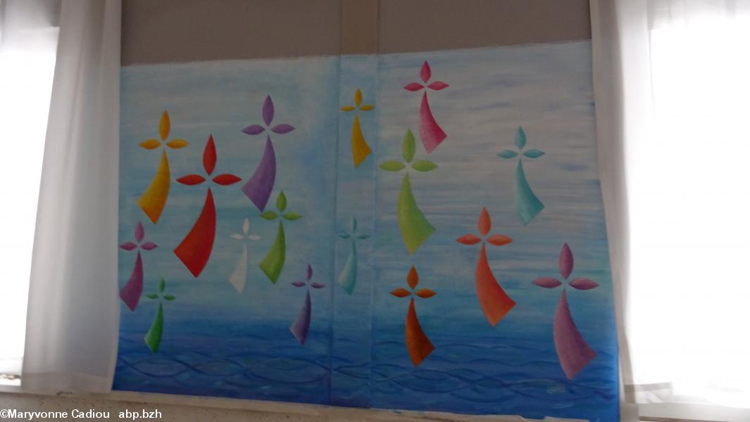 Fresque de Monique Loosen-Baron. Fresque de Monique Loosen-Baron.