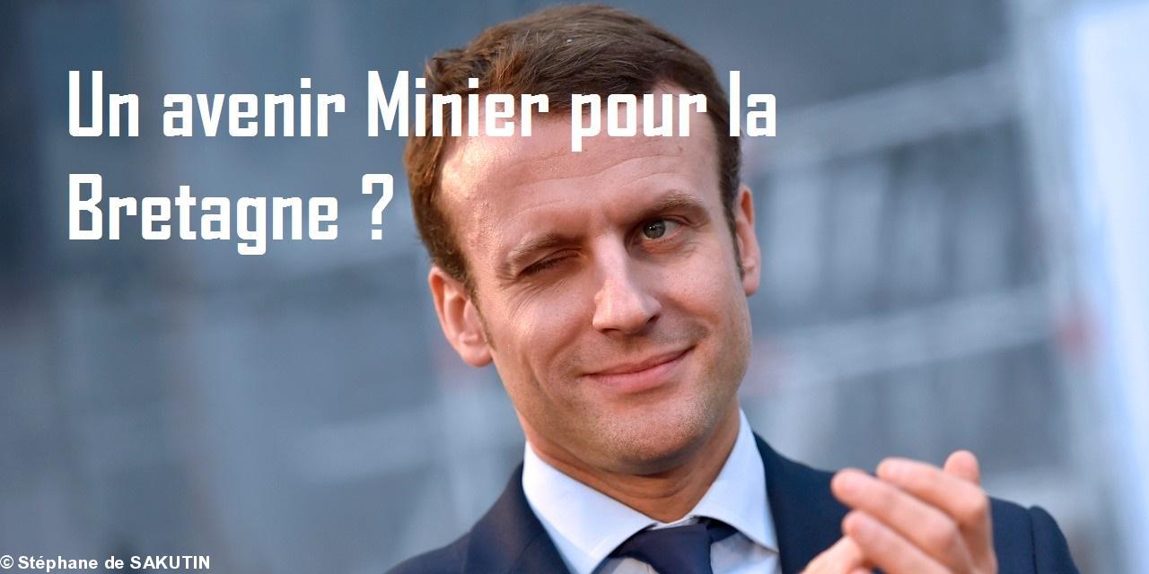 Emmanuel Macron, l'octroyeur des permis miniers en Bretagne, se rendra à Pontivy ce mardi midi 17 janvier.
