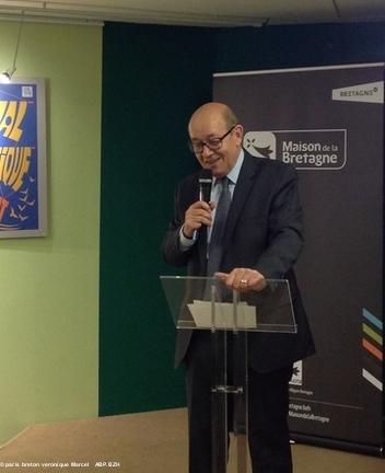 Voeux Jean Yves Le Drian à la Maison de la Bretagne.