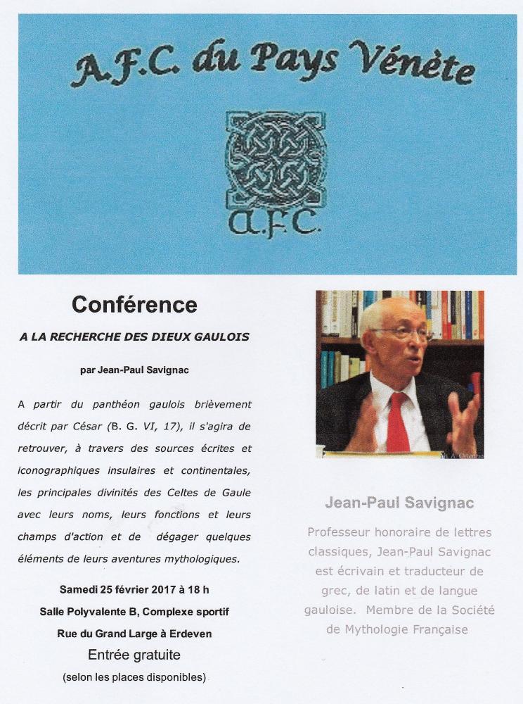 Conférence Jean Paul Savignac