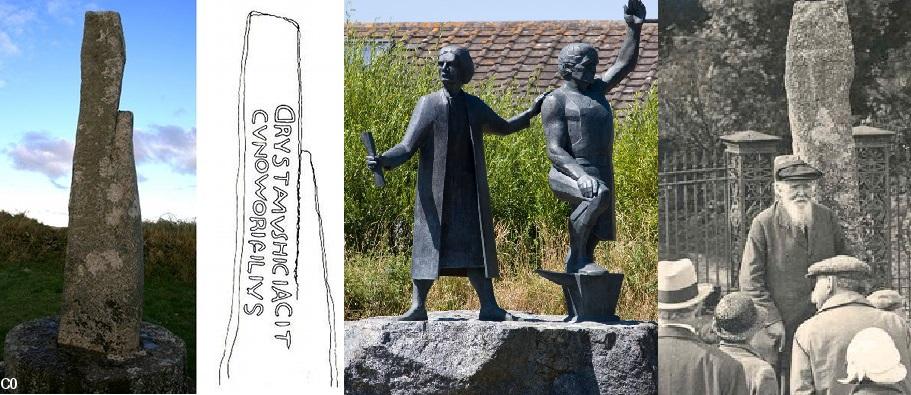 Maen Tristan e-kichen Fowydh - Mikael "ar Gov" ha Tomaz Flamank e Lannaghevran - Henry Jenner e Yet Lanndreth (Lanndreth)