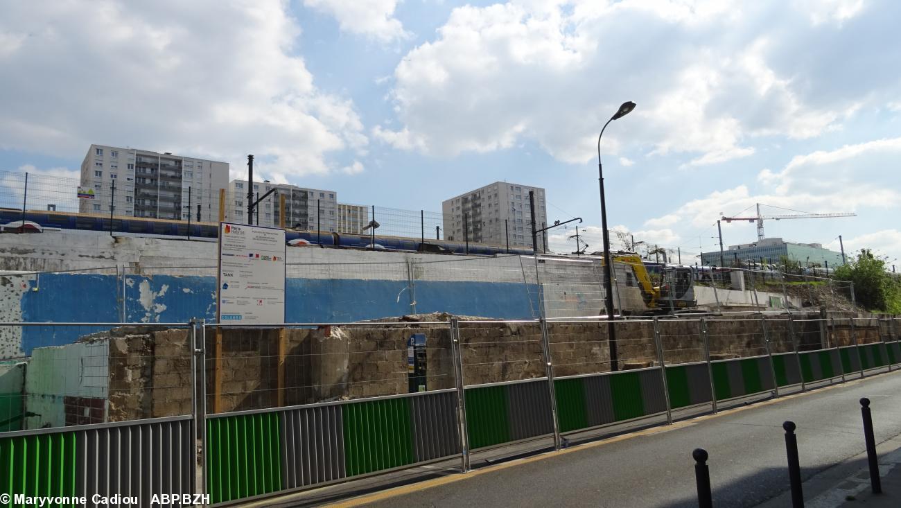 État du chantier. Photo du 3 avril 2017.